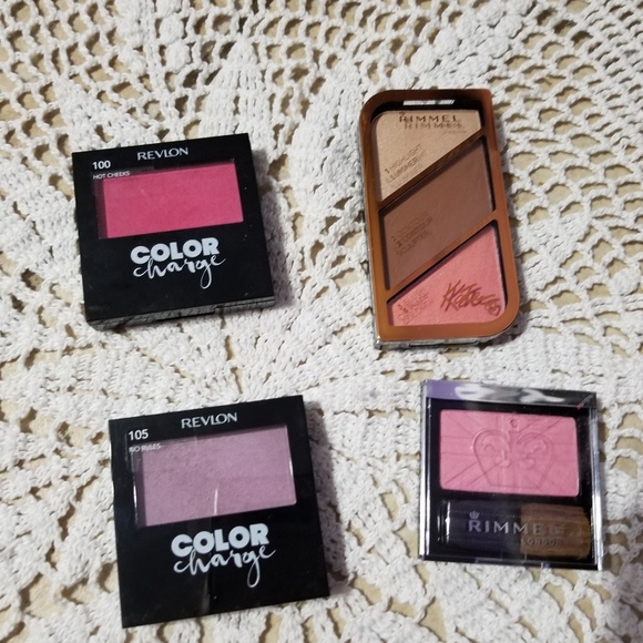 Revlon & Rimmel Duos 4 Pack Blush/Highlighters - Picture 2 of 2